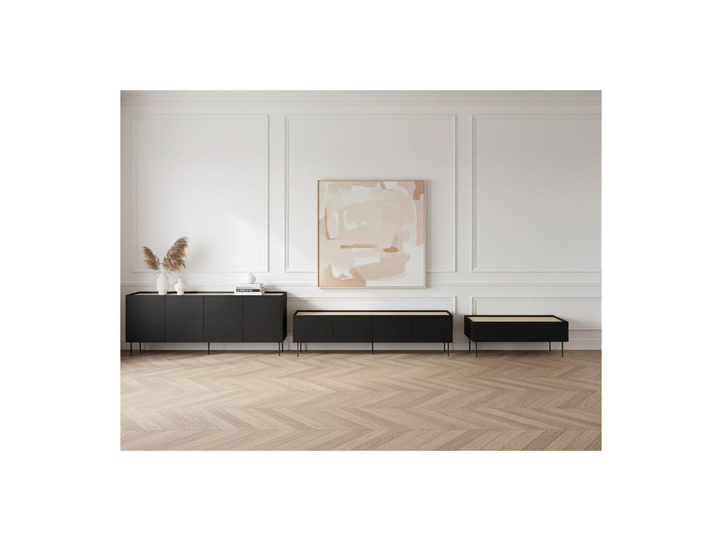 Atlas - Ensemble Avec Buffet 220 Cm + Meuble Tv 220 Cm + Table Basse 120 Cm