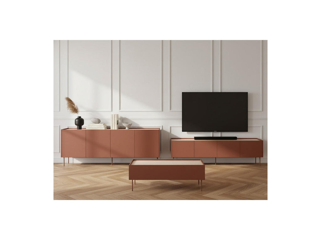 Atlas - Ensemble Avec Buffet 220 Cm + Meuble Tv 220 Cm + Table Basse 120 Cm