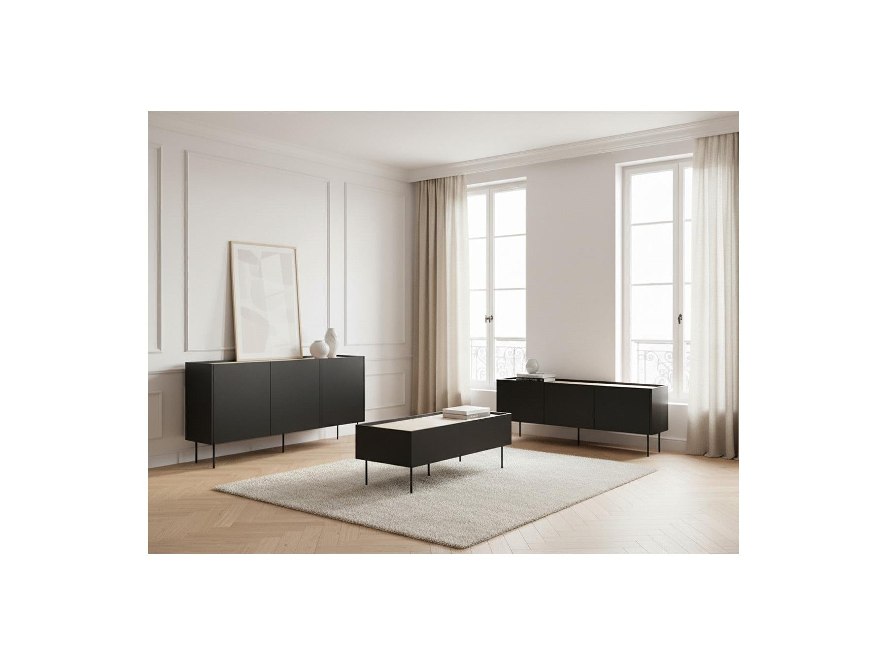 Atlas - Ensemble Avec Buffet 170 Cm + Meuble Tv 170 Cm + Table Basse 120 Cm