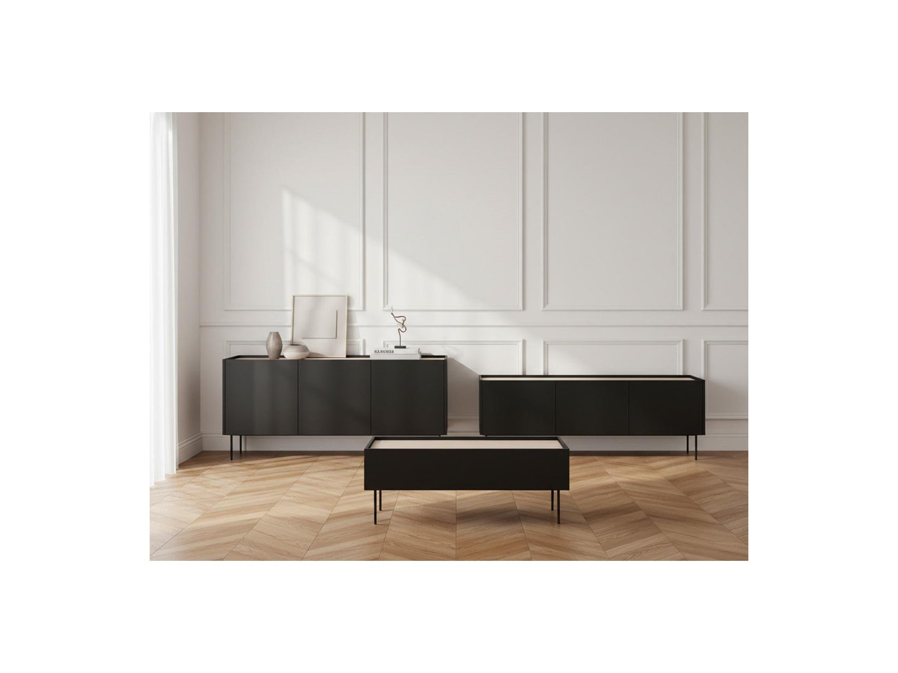 Atlas - Ensemble Avec Buffet 170 Cm + Meuble Tv 170 Cm + Table Basse 120 Cm