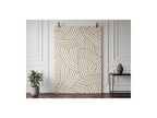 Flat-Woven Kael Rug Abstract Pattern - Brown