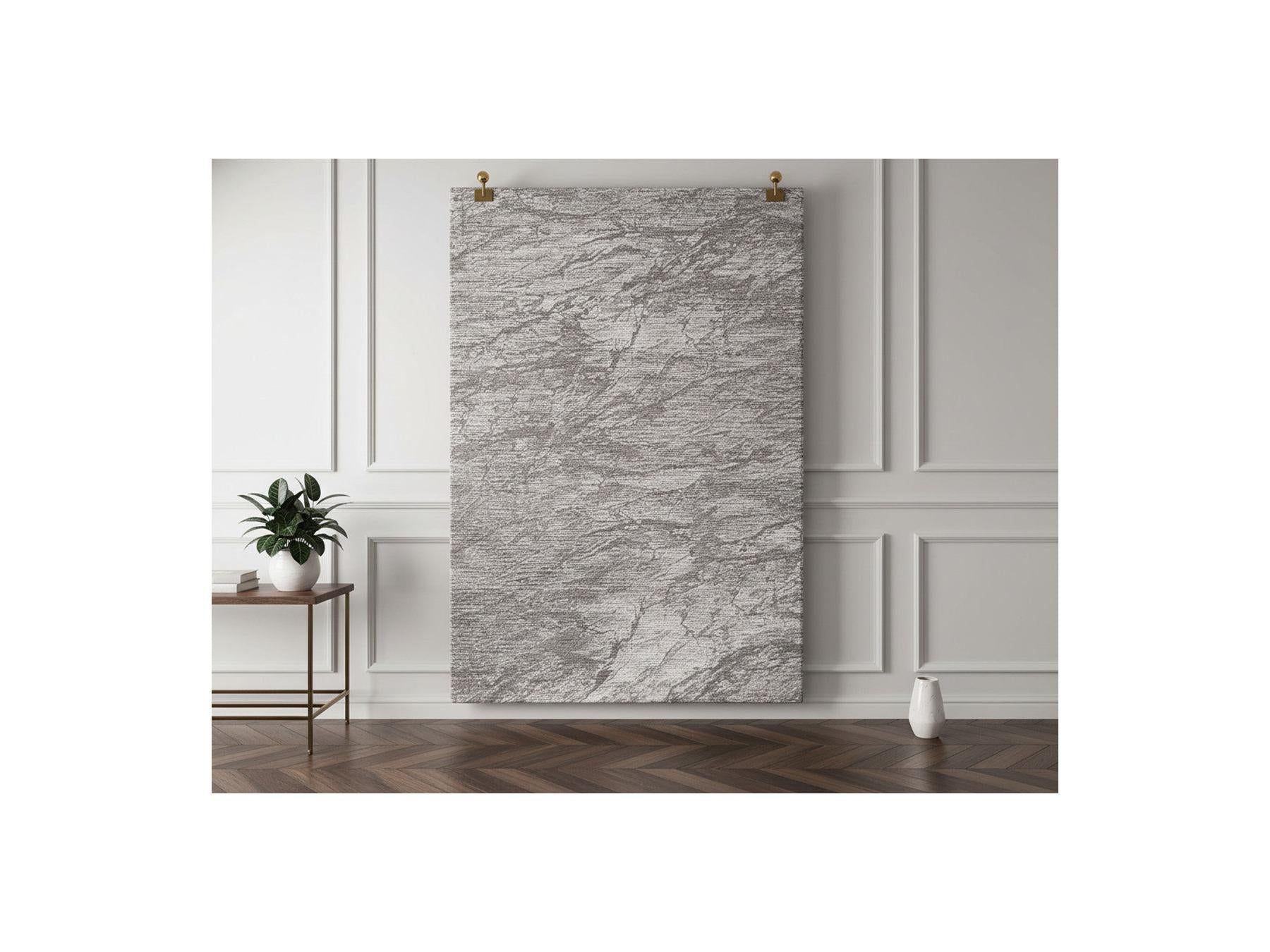 Calie - Tapis Tissage Gobelin - Uni - Gris