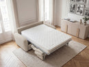 Kenan - Canapé Droit Convertible - Ouverture Express Tissu Bouclette