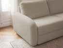 Kenan - Canapé Droit Convertible - Ouverture Express Tissu Bouclette