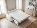 Kenan - Canapé Droit Convertible - Ouverture Express Tissu Bouclette
