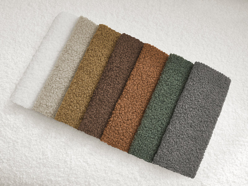 Kenan - Canapé Droit Convertible - Ouverture Express Tissu Bouclette