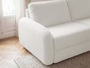 Kenan - Canapé Droit Convertible - Ouverture Express Tissu Bouclette