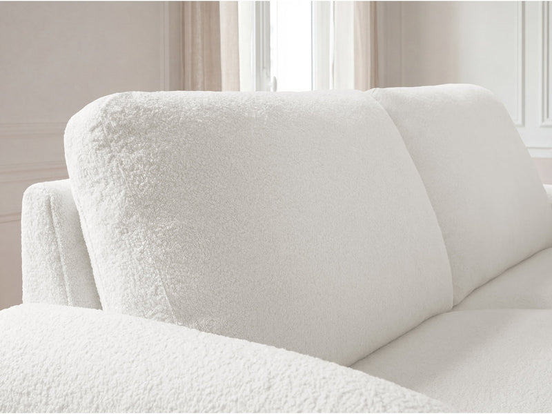Kenan - Canapé Droit Convertible - Ouverture Express Tissu Bouclette