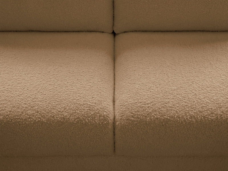 Kenan - Canapé Droit Convertible - Ouverture Express Tissu Bouclette