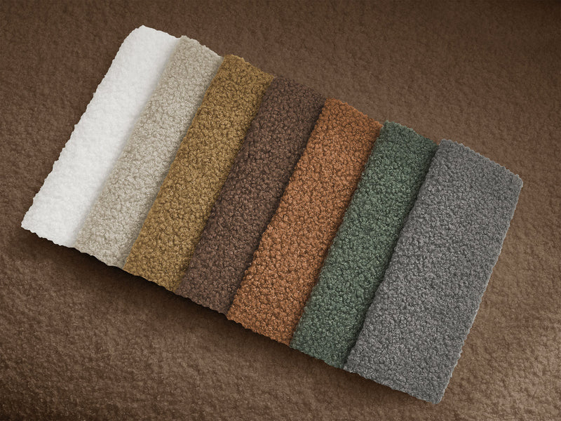 Kenan - Canapé Droit Convertible - Ouverture Express Tissu Bouclette