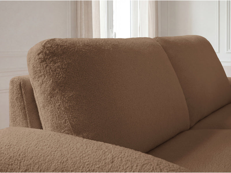 Kenan - Canapé Droit Convertible - Ouverture Express Tissu Bouclette