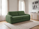 Kenan - Canapé Droit Convertible - Ouverture Express Tissu Bouclette