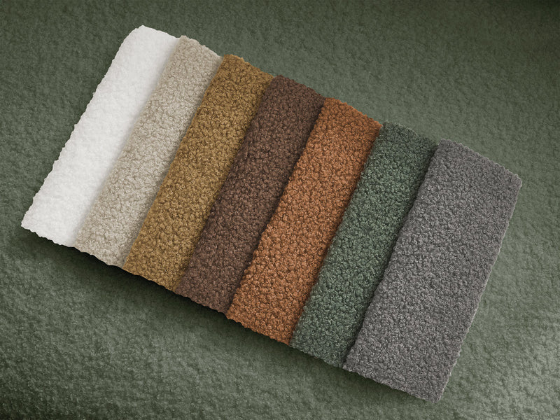 Kenan - Canapé Droit Convertible - Ouverture Express Tissu Bouclette