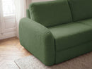 Kenan - Canapé Droit Convertible - Ouverture Express Tissu Bouclette