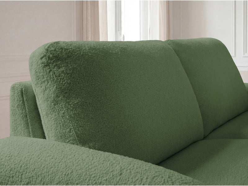 Kenan - Canapé Droit Convertible - Ouverture Express Tissu Bouclette