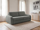 Kenan - Canapé Droit Convertible - Ouverture Express Tissu Bouclette