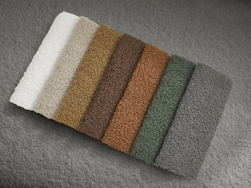 Kenan - Canapé Droit Convertible - Ouverture Express Tissu Bouclette