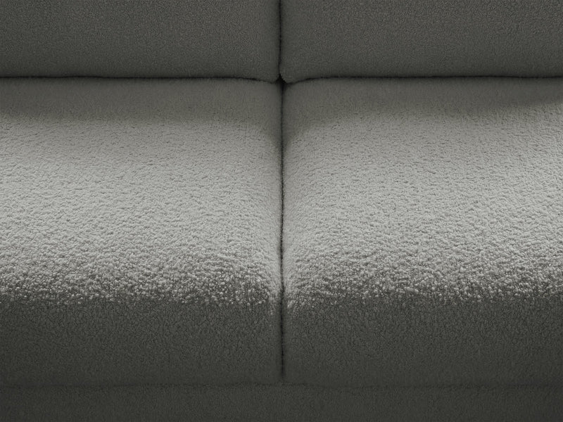 Kenan - Canapé Droit Convertible - Ouverture Express Tissu Bouclette