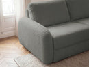Kenan - Canapé Droit Convertible - Ouverture Express Tissu Bouclette
