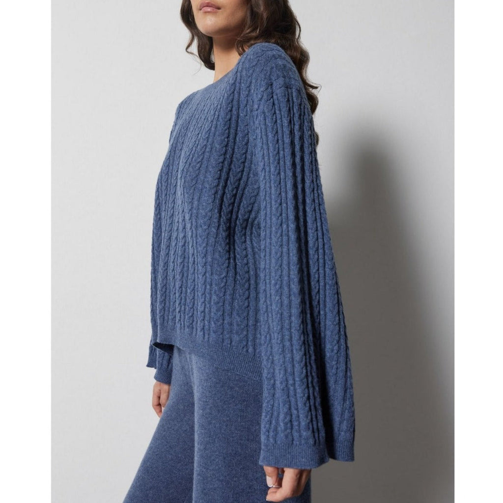 Cable-Knit Jumper Iriela - Jeans