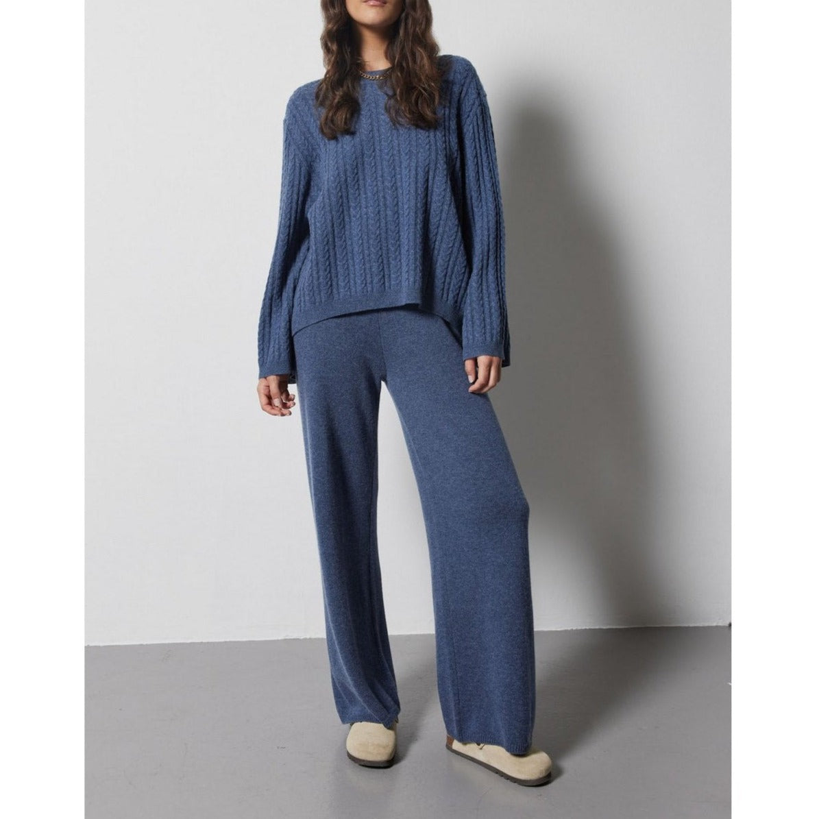 Cable-Knit Jumper Iriela - Jeans