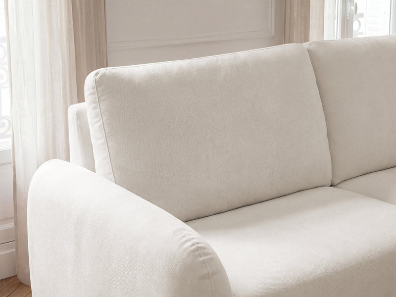 Kenan - Canapé Droit Convertible - Ouverture Express Tissu Lisse