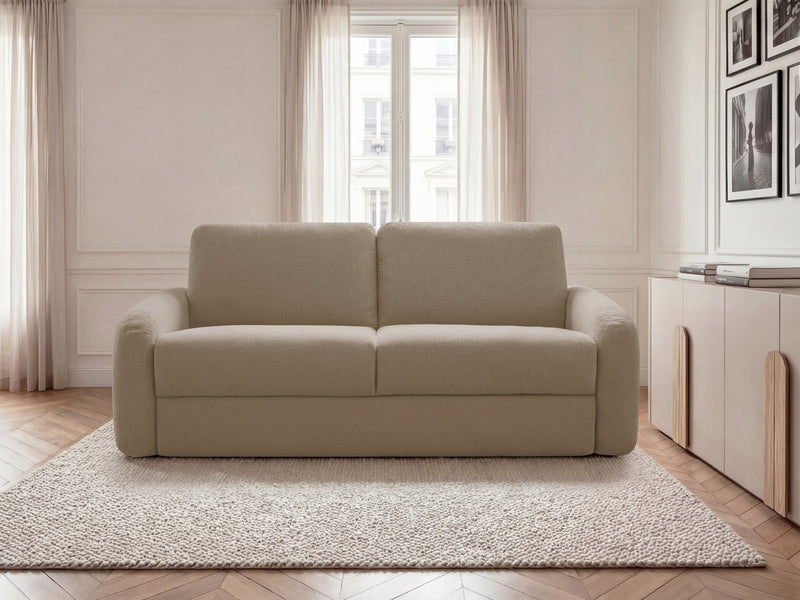 Kenan - Canapé Droit Convertible - Ouverture Express Tissu Lisse