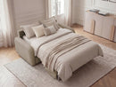 Kenan - Canapé Droit Convertible - Ouverture Express Tissu Lisse