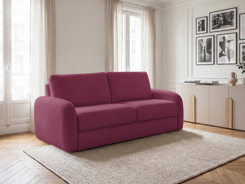 Kenan - Canapé Droit Convertible - Ouverture Express Tissu Lisse