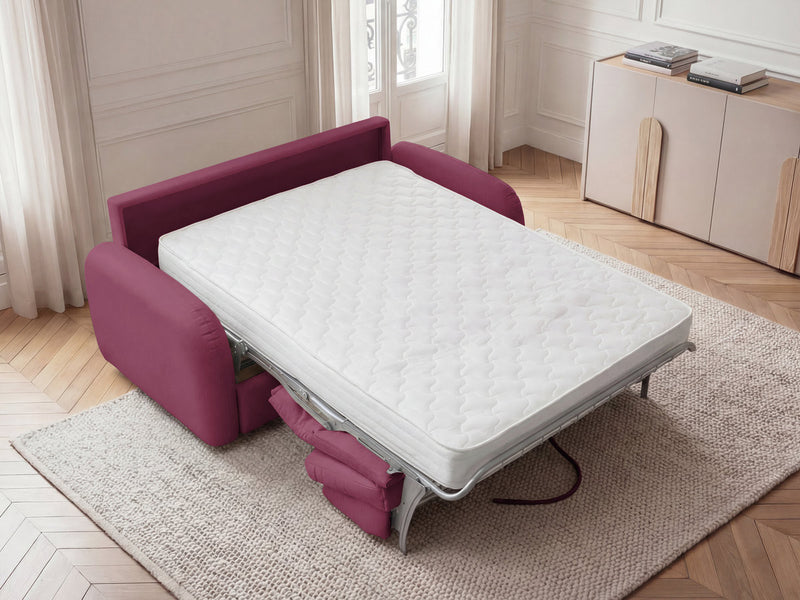 Kenan - Canapé Droit Convertible - Ouverture Express Tissu Lisse