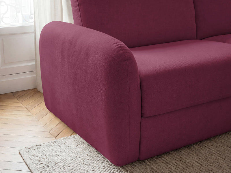 Kenan - Canapé Droit Convertible - Ouverture Express Tissu Lisse