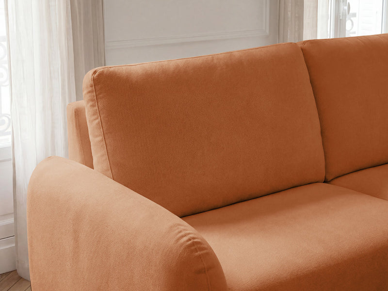 Kenan - Canapé Droit Convertible - Ouverture Express Tissu Lisse