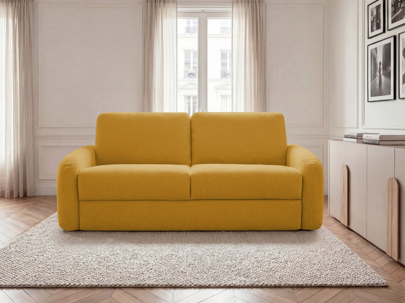 Kenan - Canapé Droit Convertible - Ouverture Express Tissu Lisse