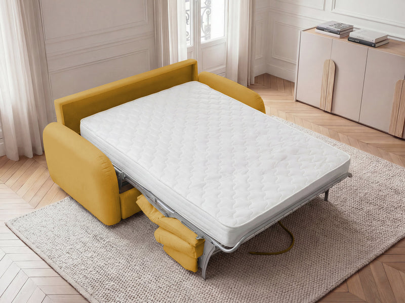 Kenan - Canapé Droit Convertible - Ouverture Express Tissu Lisse