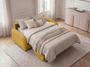 Kenan - Canapé Droit Convertible - Ouverture Express Tissu Lisse