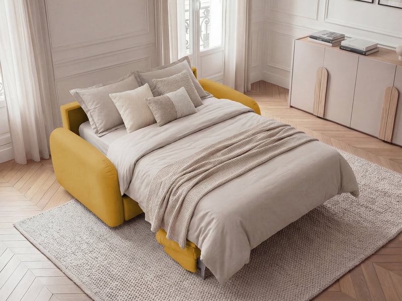 Kenan - Canapé Droit Convertible - Ouverture Express Tissu Lisse