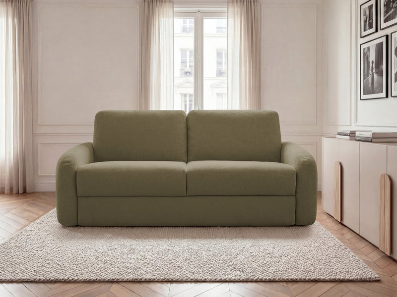 Kenan - Canapé Droit Convertible - Ouverture Express Tissu Lisse