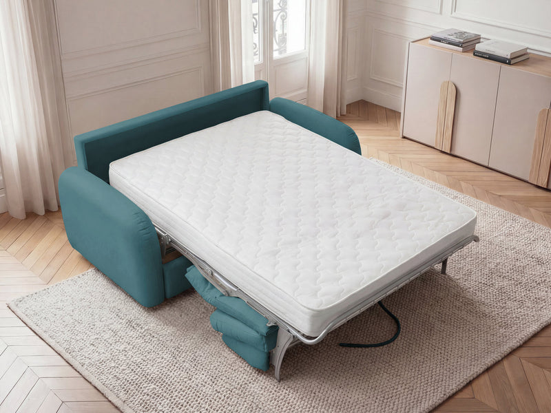 Kenan - Canapé Droit Convertible - Ouverture Express Tissu Lisse