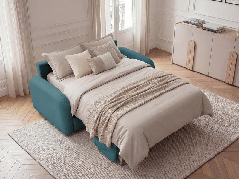 Kenan - Canapé Droit Convertible - Ouverture Express Tissu Lisse