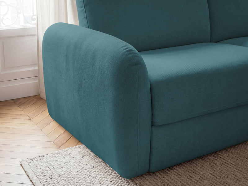 Kenan - Canapé Droit Convertible - Ouverture Express Tissu Lisse