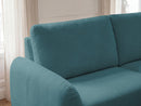 Kenan - Canapé Droit Convertible - Ouverture Express Tissu Lisse