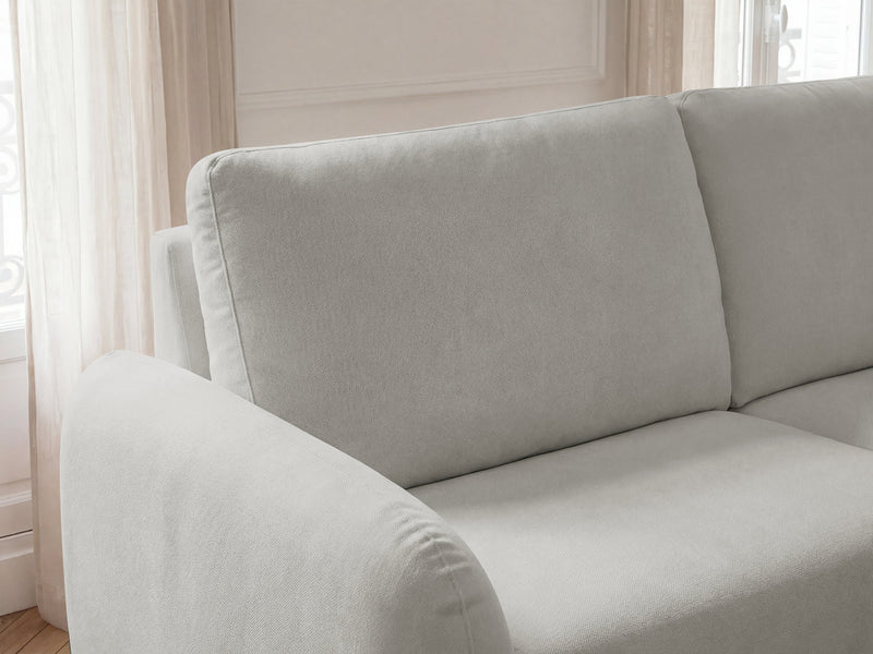 Kenan - Canapé Droit Convertible - Ouverture Express Tissu Lisse
