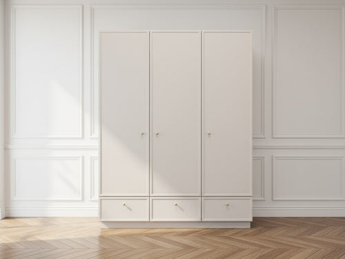 Lorina - Armoire 3 Portes 3 Tiroirs