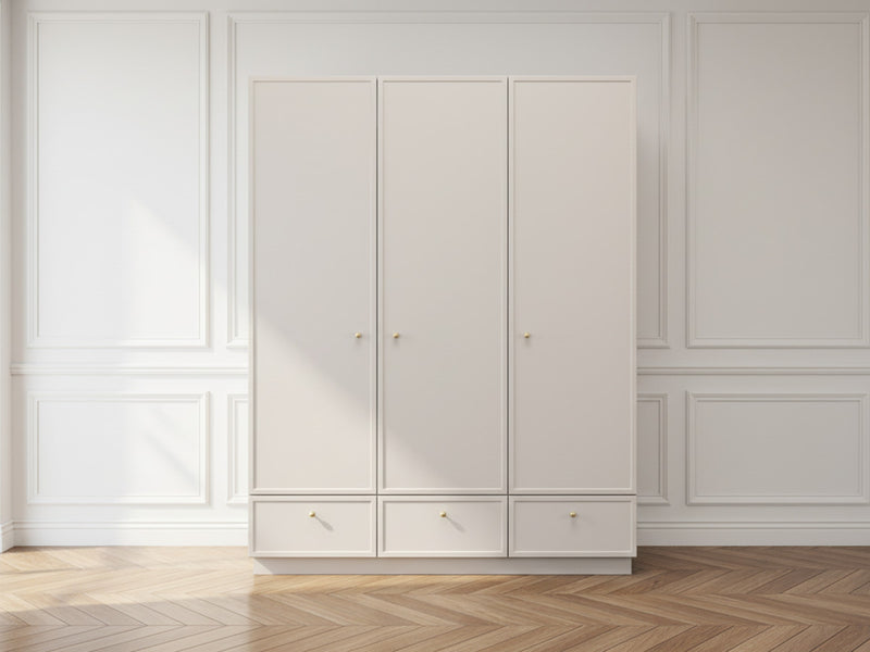 Lorina - Armoire 3 Portes 3 Tiroirs