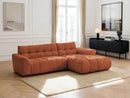 Jaya Fixed Corner Sofa Chenille Fabric - Right Angle