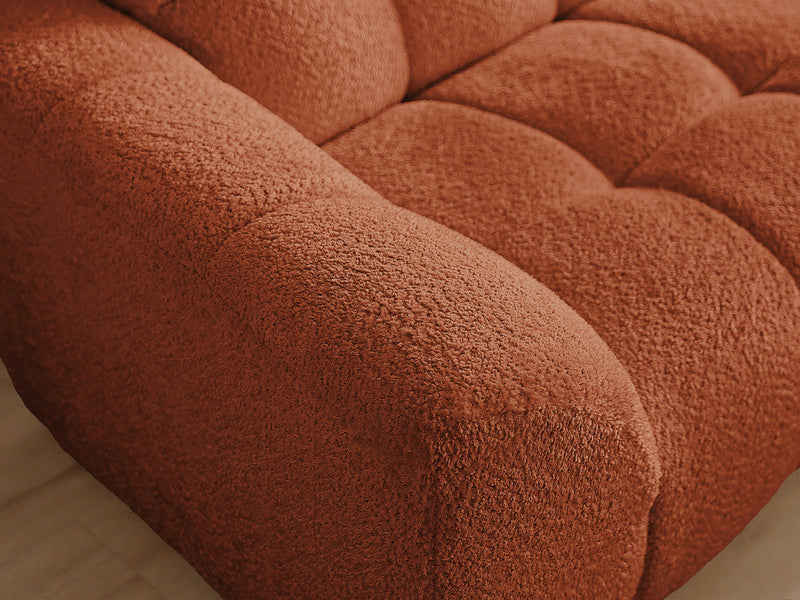 Jaya Fixed Corner Sofa Chenille Fabric - Right Angle