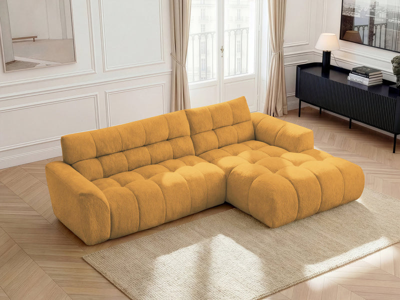 Jaya Fixed Corner Sofa Chenille Fabric - Right Angle
