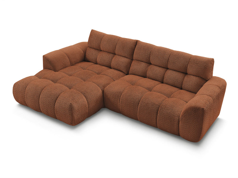 Canapé D'Angle Fixe Jaya Tissu Chenille - Angle Gauche