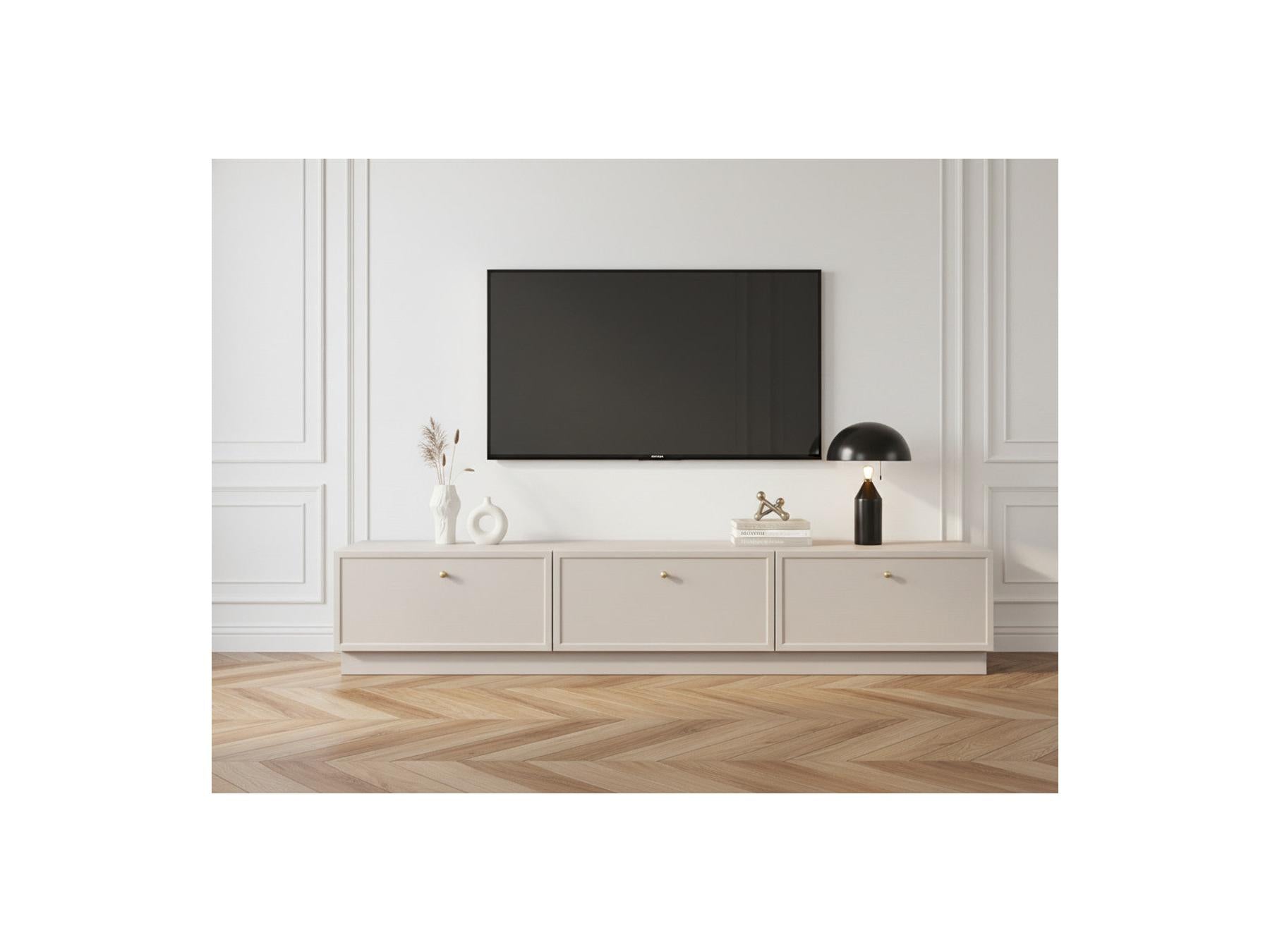 Lorina - Meuble Tv 1 Porte 2 Tiroirs 200 Cm