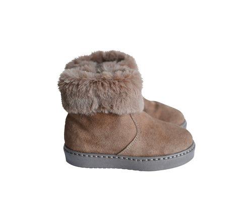 Bottines Souples Valentine - Nubuck Camel Taupe - Fille